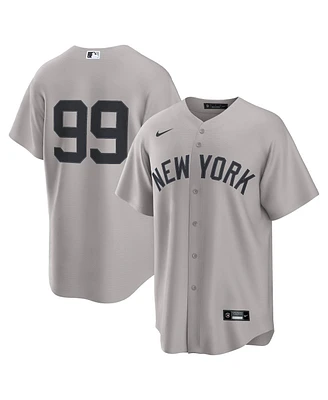 Nike Men's Aaron Judge Gray New York Yankees Alternate Replica 2.0 Player Jersey
