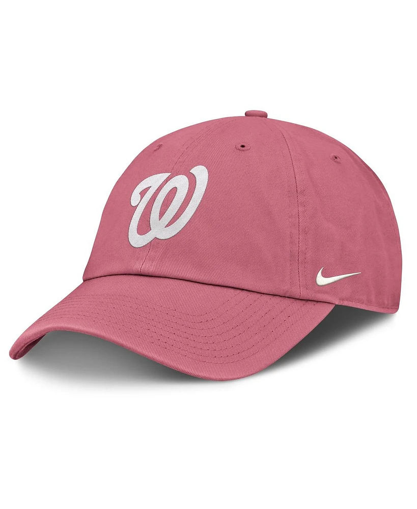 Nike Men's and Women's Pink Washington Nationals Club Adjustable Hat