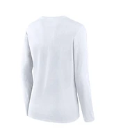 Fanatics Women's White Pittsburgh Steelers Long Sleeve T-Shirt