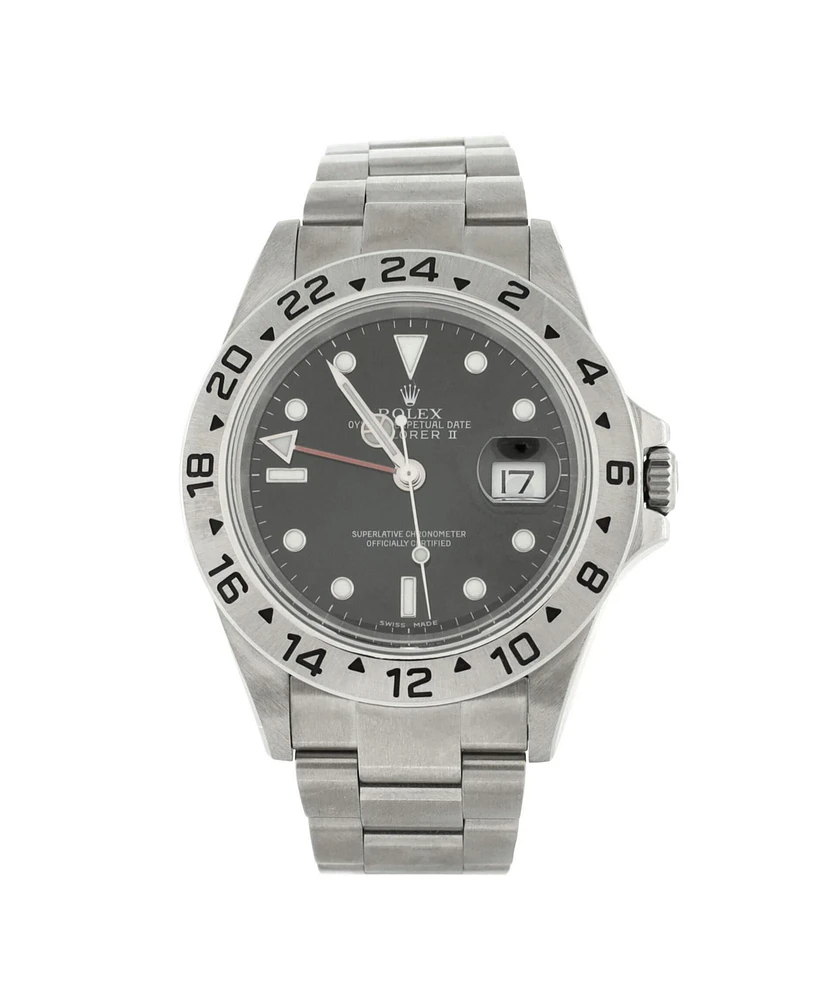 Pre-Owned Rolex Oyster Perpetual Explorer Ii Automatic Watch in Stainless Steel 40mm