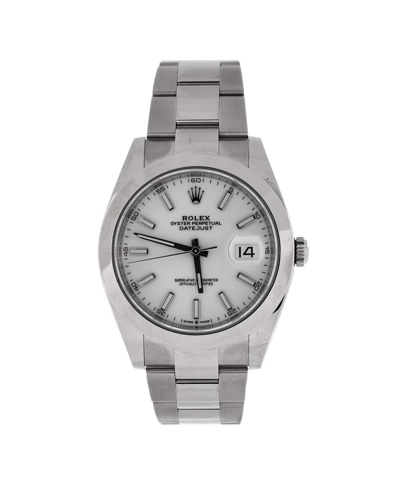 Pre-Owned Rolex Oyster Perpetual Datejust Automatic Watch in Stainless Steel 41mm