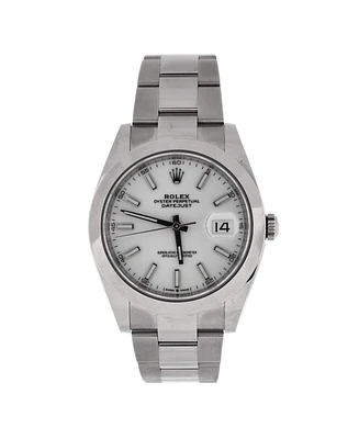 Pre-Owned Rolex Oyster Perpetual Datejust Automatic Watch in Stainless Steel 41mm