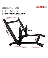 5 Core Amp Stand Heavy Duty Metal Build Adjustable Guitar amplifier Low Profile Folding Collapsible
