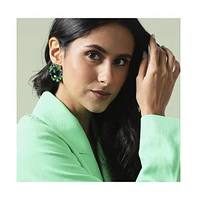 Sohi Crystal Pear Stud Earrings