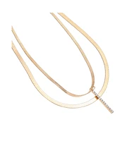 Sohi Gold-Plated Layered Contemporary Necklace