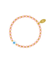 Zomi Gems Girls Tiny Daisies Stretchy Bead Bracelet Set, Yellow