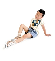 Sweet Wink Big Boys Birthday Patch Short Sleeve T-Shirt