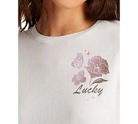 Lucky Brand Women's Graphic-Print Cotton Crewneck T-Shirt