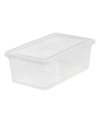 Iris 6 Quart Clear Storage Box, 1 Pack, Clear