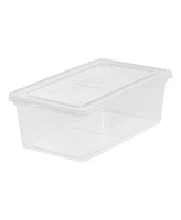 Iris 6 Quart Clear Storage Box, 1 Pack, Clear