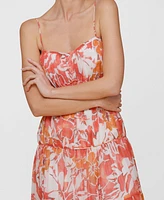 Avec Les Filles Women's Sleeveless Sweetheart Maxi Dress
