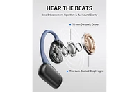Baseus Open Earbuds True Wireless Bluetooth 5.4 Ear Headphones Sport Earphones,IPX4 Sweatproof,60H Battery Life,Hi-Res Ldac Audio MF1 Whi