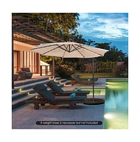 10 Feet Patio Cantilever Umbrella with Tilting System
