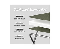 Naturehike, Folding Camping Stool , Portable Mini Chair, Lightweight Aluminium Alloy Small Backpacking with Thickened Seat Cushio