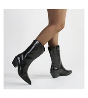 Kitty Western Mid-Calf Boots