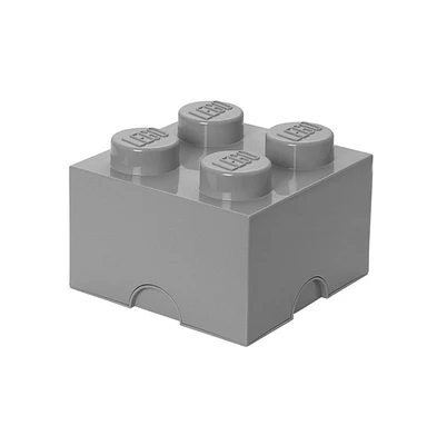 Lego Storage Brick 4, Stone Grey
