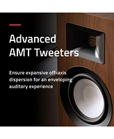 Fluance Ri91 Reference Stereo Powered Floorstanding Tower Speakers with High Performance Amt Tweeters, 2x6.5" Drivers, 150W Amplifier for Turntab