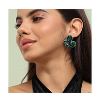 Sohi Embellished Butterfly Stud Earrings