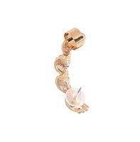 Sohi Gold-Plated Pearl Cuff Earrings