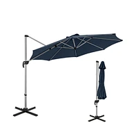 11 feet Outdoor Patio Umbrella with 360° Rotation and Adjustable Tilt