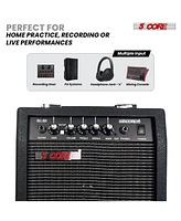 5 Core Guitar Amp 20W Electric Portable Mini Amplifier w Built in 6.5" Speaker Aux Headphone Jack