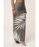 Jluxlabel Women's Palm Print Fantasy Skirt Set