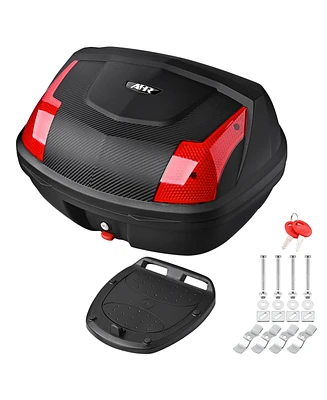 Ahr 48L Motorcycle Tour Tail Box Scooter Trunk Storage Lock Carrier Case for Helmet