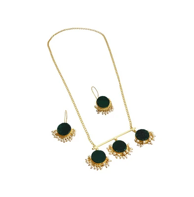 Sohi Abstract-Stone Jewellery Set