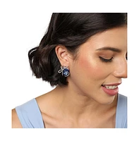 Sohi Crystal-Bow Stud Earrings