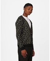 Xxiii Men's Thiago Leopard Cardigan