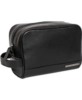 The Hey Handsome Pebble Grain Genuine Leather Toiletry Dopp Kit