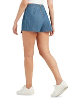 Bcx Juniors' Denim Pleated Skort