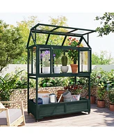Portable Cold Frame Greenhouse with Wheels