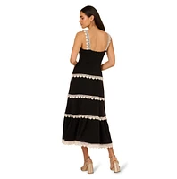 Adrianna Women's Sleeveless Square-Neck Midi Dress