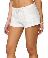 Edikted Women's Hollis Linen Look Shorts