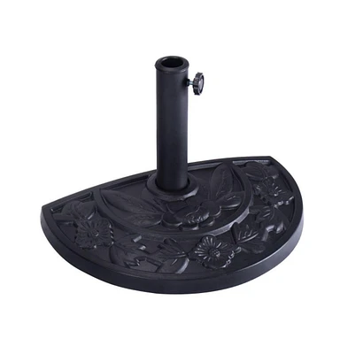 20 inch Outdoor Patio Half Round Umbrella Base