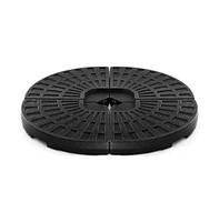 4 Pieces Round Cantilever Umbrella Base with Carry Handles for Garden