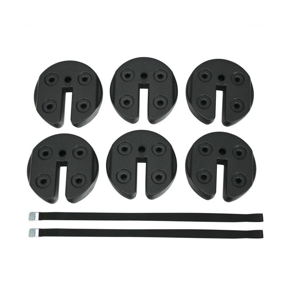 6 pieces Weight Plates Patio Canopy Tent Gazebo Shade Umbrella Water Filled