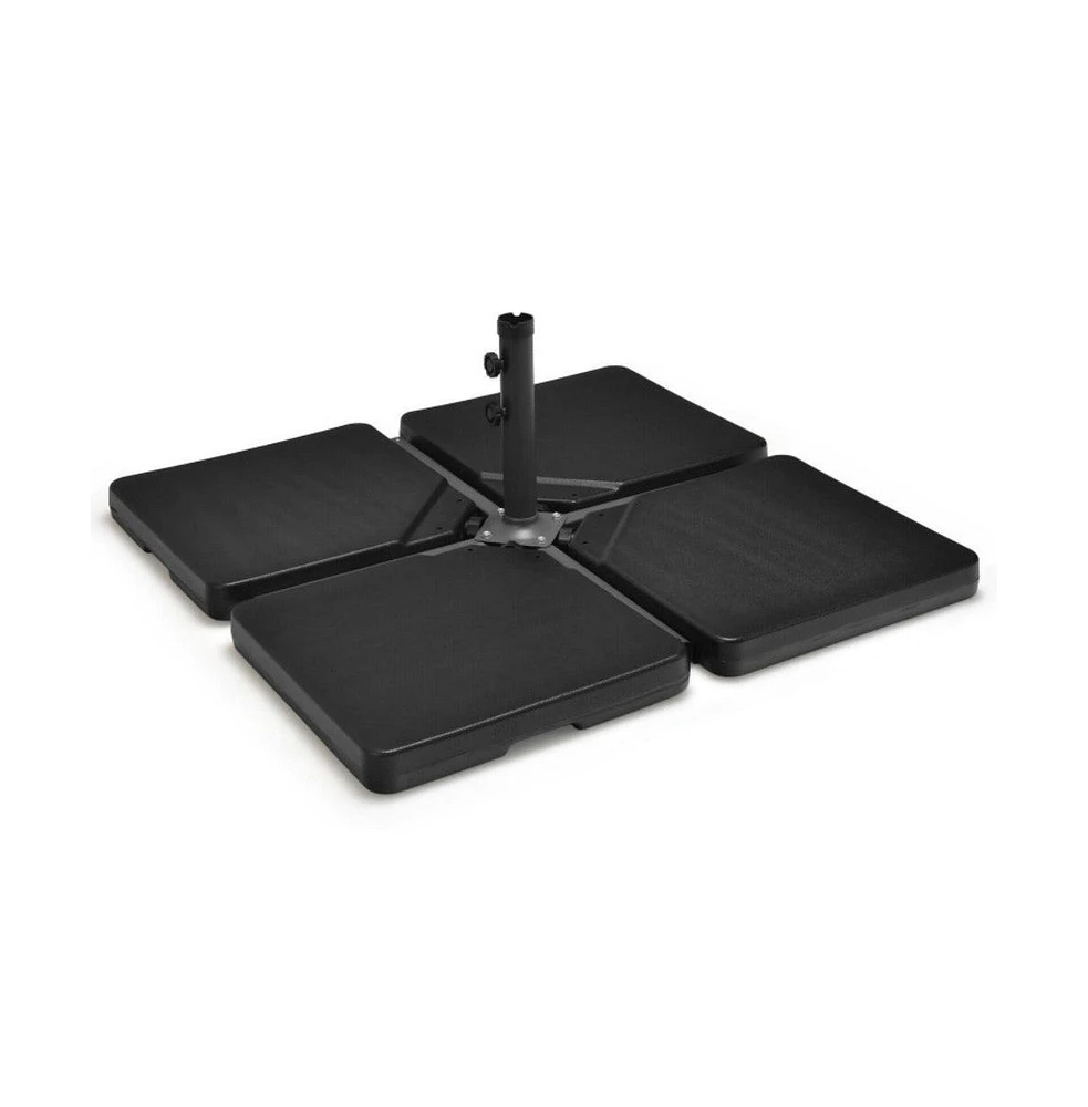 4 Pieces 13L Cantilever Offset Patio Umbrella Base with Easy-Fill Spouts