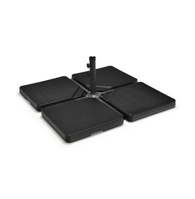 4 Pieces 13L Cantilever Offset Patio Umbrella Base with Easy-Fill Spouts