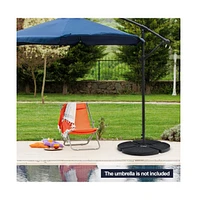 4 Pieces Outdoor Cantilever Offset Patio Umbrella Base