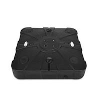 260 lbs Offset Patio Umbrella Base with Wheels Sand Water Filled