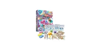 Lovely Slime Maker Kit for Kids - Includes 10+ Pre-Made Rainbow Slimes, Candy Pellets, Heart & Star Molds