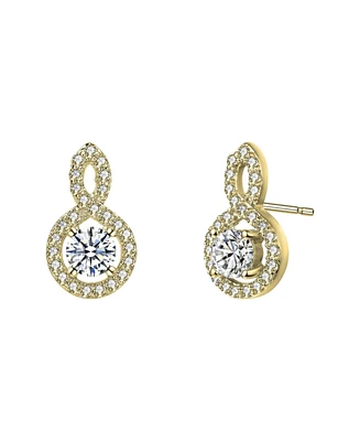 Classic Drop Earrings with Clear Cubic Zirconia