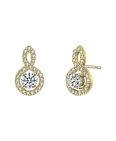Classic Drop Earrings with Clear Cubic Zirconia