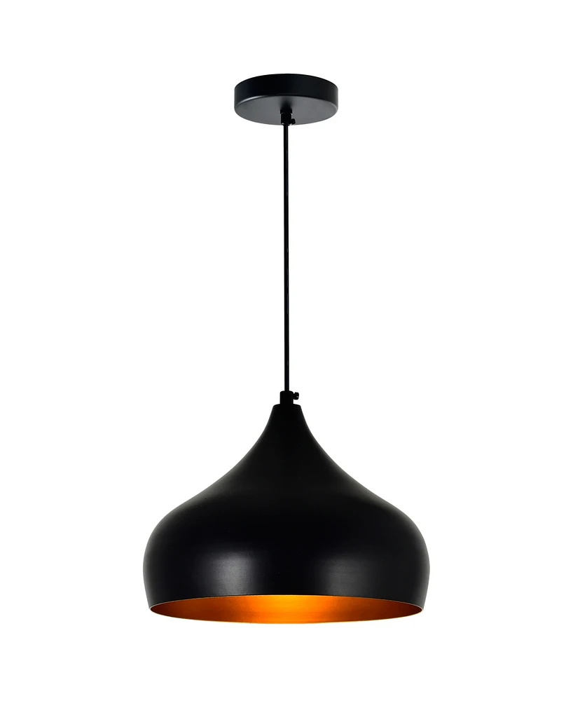 Cwi Lighting 13" Metal Dynamic 1 Light Down Pendant