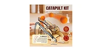 Livevie 3D Wooden Catapult Kit Stem Toy for Kids, Includes Panels, Elastic Bands, and Eva Balls, Explore Physics Principles of Force, Trajectory, and