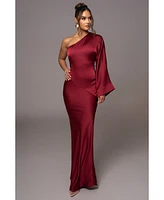 Jluxlabel Women's Femme Drape Maxi Dress