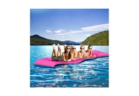 Hallolure Rose Pink Water Floating Mat Foam Pad, 13x5FT Bouncy Tear-Resistant Xpe Foam