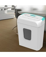 Bonsaii Secure Shredder, Home Office Shredder, high Security, 6-Sheet, Cross-Cut shredding for documents, Mail, Staples, Credit Cards, Equipped Conven